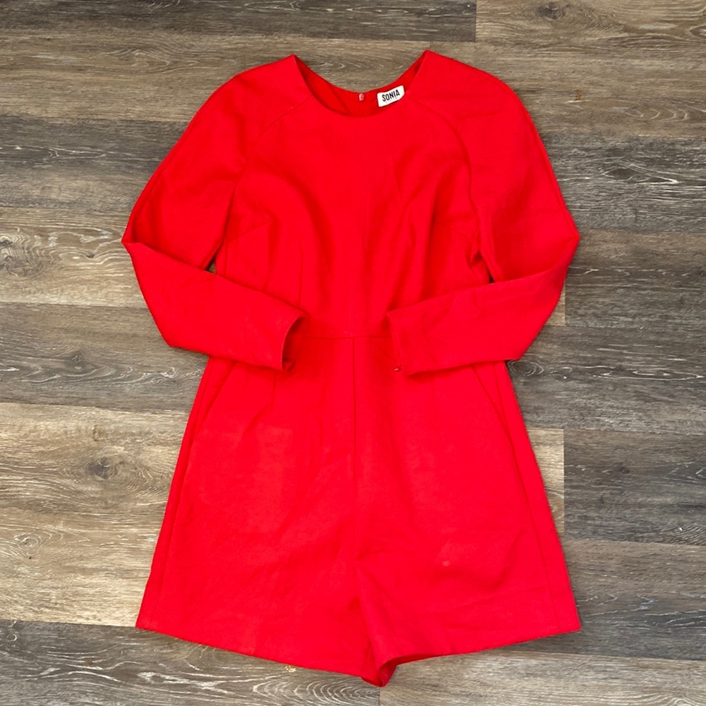 Sonia Rykiel Scarlet Long Sleeve Jumpsuit